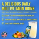 Dr. Price's Vitamins Multivitamin for Women and Men - Supplement Powder Packs - 30 Packets - B Complex Vitamin Supplement - Daily Vites - Minerals for Water - No Sugar, Non GMO, Gluten Free Drink Mix 6