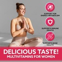 Droppels Women's Multivitamin Gummies with Folic Acid, Vitamins A, D, C, E, K, B6, B12, Biotin & More | Vegan, Non-GMO & Pectin-Based Daily Vitamins for Women | Peach Tea Flavor, 60 Count 5
