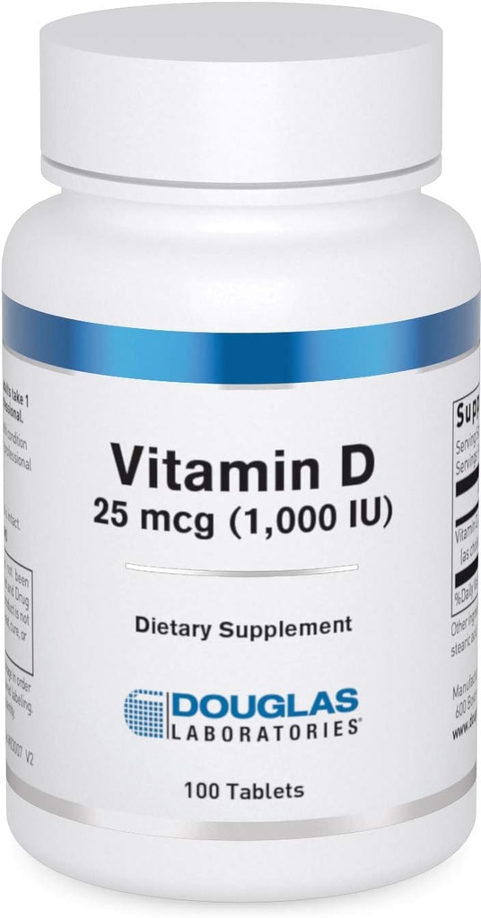 Douglas Laboratories Vitamin D 25 mcg (1,000 IU) - D3 Vitamin - For Immune Support, Bone Health & Tooth Health* - D Vitamin as Cholecalciferol - 100 Tablets 2