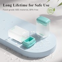 Weekly Pill Organizer Magnetic, Removable Pill Box 7 Day 1 Time a Day, Large Pill Case Travel, Week Once Daily Medication Dispenser, Medicine Container Holder for Supplement Vitamin, Cyan 6