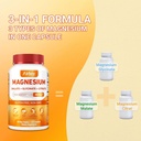 Airboy Magnesium Mineral Supplements Triple Magnesium Complex Supplement, 400mg of Magnesium Glycinate, Malate, Citrat, High Absorption Support Sleep, Muscle, and Relaxation,120 Vegan Capsules 6