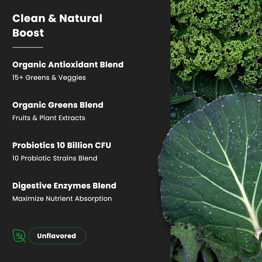 NutraChamps Super Greens Berry & Super Greens Unflavored Bundle - 2 Month Supply 6