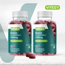 VITEEY Biotin Gummies for Hair Skin and Nails - Biotin for Hair Growth Gummies - 5000 mcg - Vegan, Gluten-Free, Non-GMO – 120 Count 3