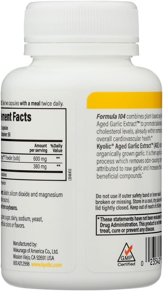 A.G.E. w/Lecithin Formula 104-100 caps., (Wakunaga/Kyolic) 4