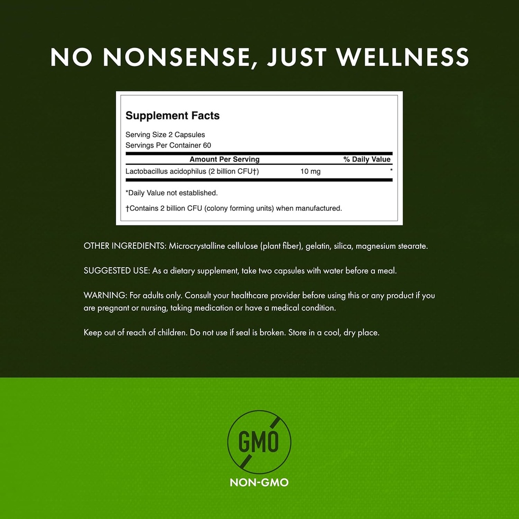 Swanson Probiotic - Digestive Health Supplement w/ 1 Billion CFU per Capsule - Natural Formula Supporting Bowel Regularity & Daily Wellness - (120 Capsules) (4 Pack) 4