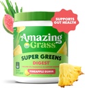Amazing Grass Greens Blend Digest: Super Greens Powder Smoothie Mix for Digestion Support with Organic Spirulina, Chlorella, Beet Root Powder, Digestive Enzymes & Probiotics, 30 Servings 3