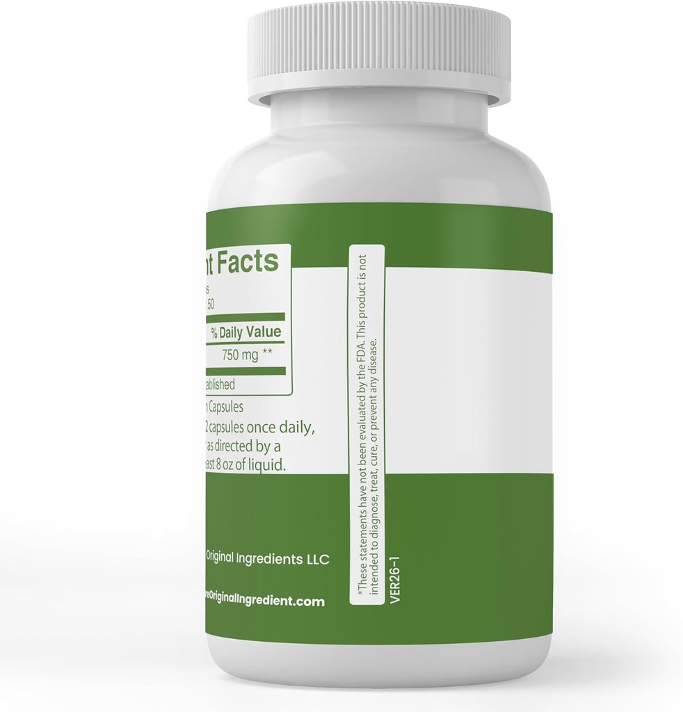 Pure Original Ingredients Bamboo Extract, (100 Capsules) Always Pure, No Additives Or Fillers, Lab Verified 4