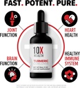 10X Health Turmeric Curcumin Supplement with Vitamin D3 & B12-30mL High Absorption Turmeric Supplement for Joint Supplements for Women, Immunity & Heart Health - Curcuma, Curcumin Supplements 6