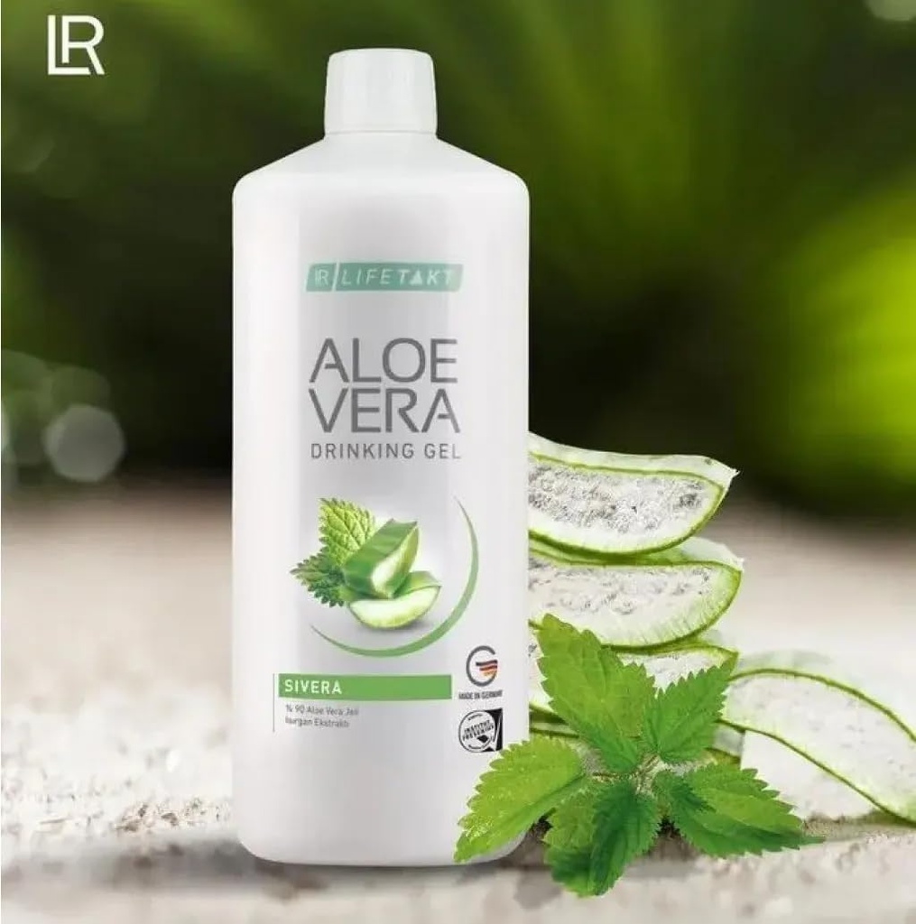 LR Lifetakt Aloe Vera Drinking Gel Intense Sivera Health Care Women Men Drink Every Day Natural Treatment Set of 3-1000 ml./33.3 fl.oz 2