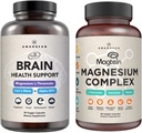 AMANDEAN Premium Brain & Magnesium Bundle: High-Absorption Magnesium L-Threonate, Glycinate & Malate, USA-Grown Organic Lion’s Mane 6:1 Extract, and Alpha-GPC. Supports cognitive health, focus & sleep 2
