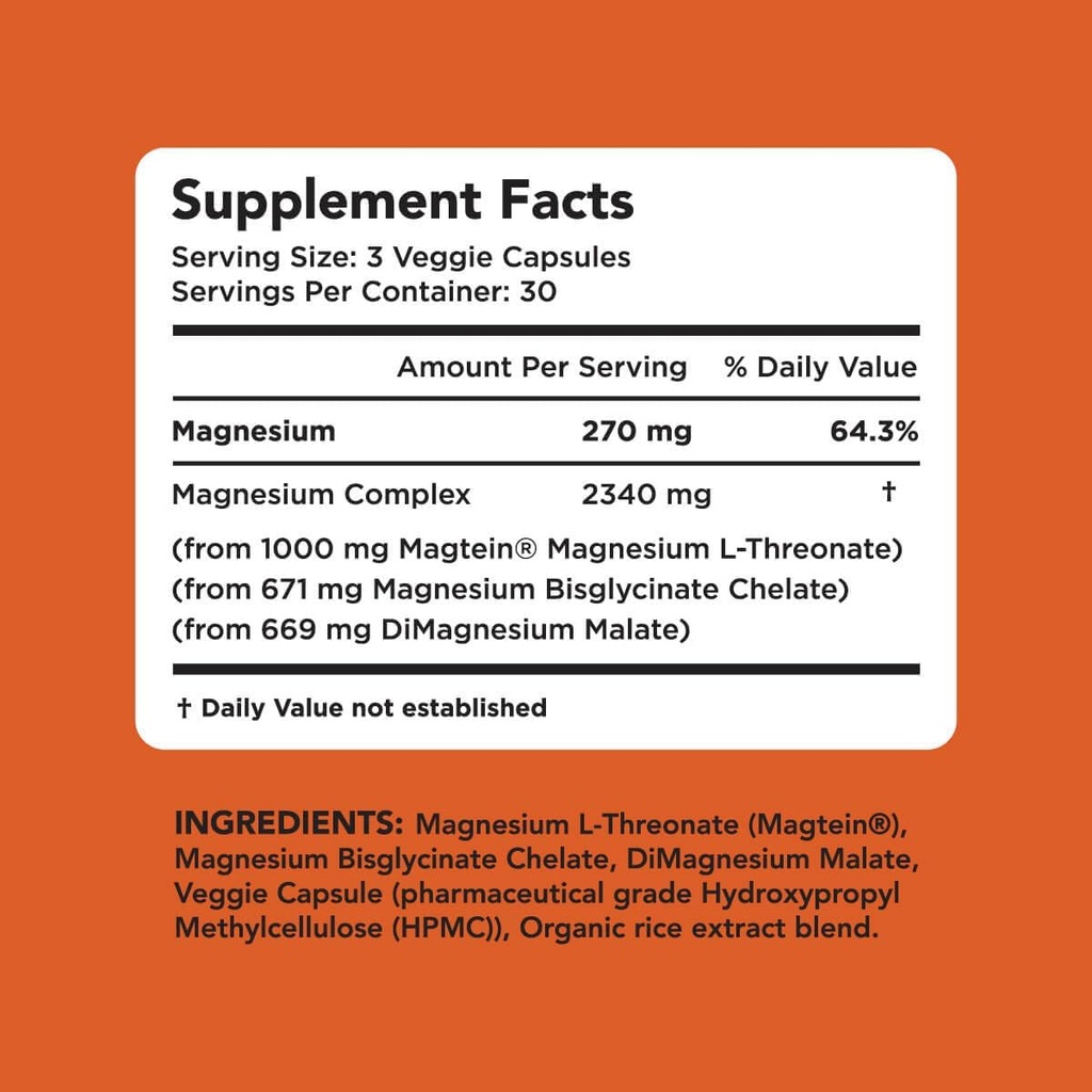 AMANDEAN Premium Brain & Magnesium Bundle: High-Absorption Magnesium L-Threonate, Glycinate & Malate, USA-Grown Organic Lion’s Mane 6:1 Extract, and Alpha-GPC. Supports cognitive health, focus & sleep 4