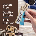 Quest Nutrition Dipped Chocolate Cookies & Cream Protein Bars, High Protein, Low Carb, Gluten Free, Keto Friendly, 12 Count 4