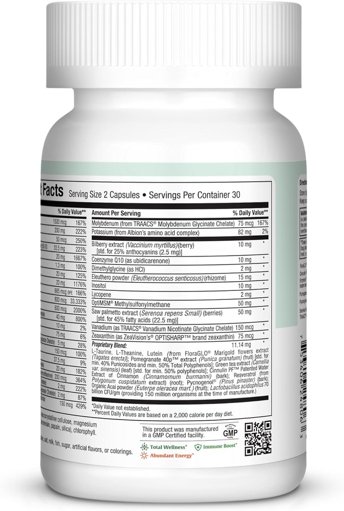 Mens Multivitamin 50 Plus – Daily Multivitamin for Men Over 50 with Vitamin B12, A, D, C, Zinc, Magnesium & More – Energy, Immune & Heart Support Mens Multi Vitamins - Non-GMO – 60 Capsules 4