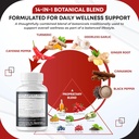 Cayenne Pepper Turmeric Odorless Garlic Cinnamon Fenugreek Citrus Bergamot Artichoke Blueberry Green Tea Black Pepper -150 Capsules- Made in USA 5