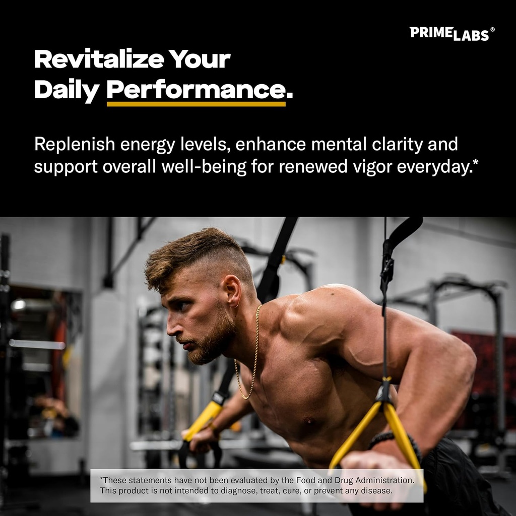 Prime Labs Tongkat Ali for Men - Plus Organic Black Maca Root and Tribulus Terrestris - Performance, Vitality, Energy - 60 Count 5