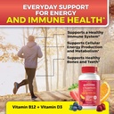 Vitamin B12 Gummies for Adults 5000mcg with Vitamin D3 5000 IU - Chewable B12 Vitamin 5000 MCG Gummies for Women, Vitamin D and B12 Gummy Vitamin 4