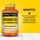 MASON NATURAL Probiotic with Prebiotic, 40 Day Supply for Normal Digestive Function & Improved Gut Health, 40 Veggie Capsules 3