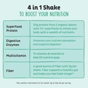 KOS Vegan Protein Powder, Unflavored & Unsweetened - Low Carb Pea Protein Blend, Organic Superfood Rich in Vitamins & Minerals - Keto, Soy, Dairy Free - Meal Replacement for Women & Men - 20 Servings 5