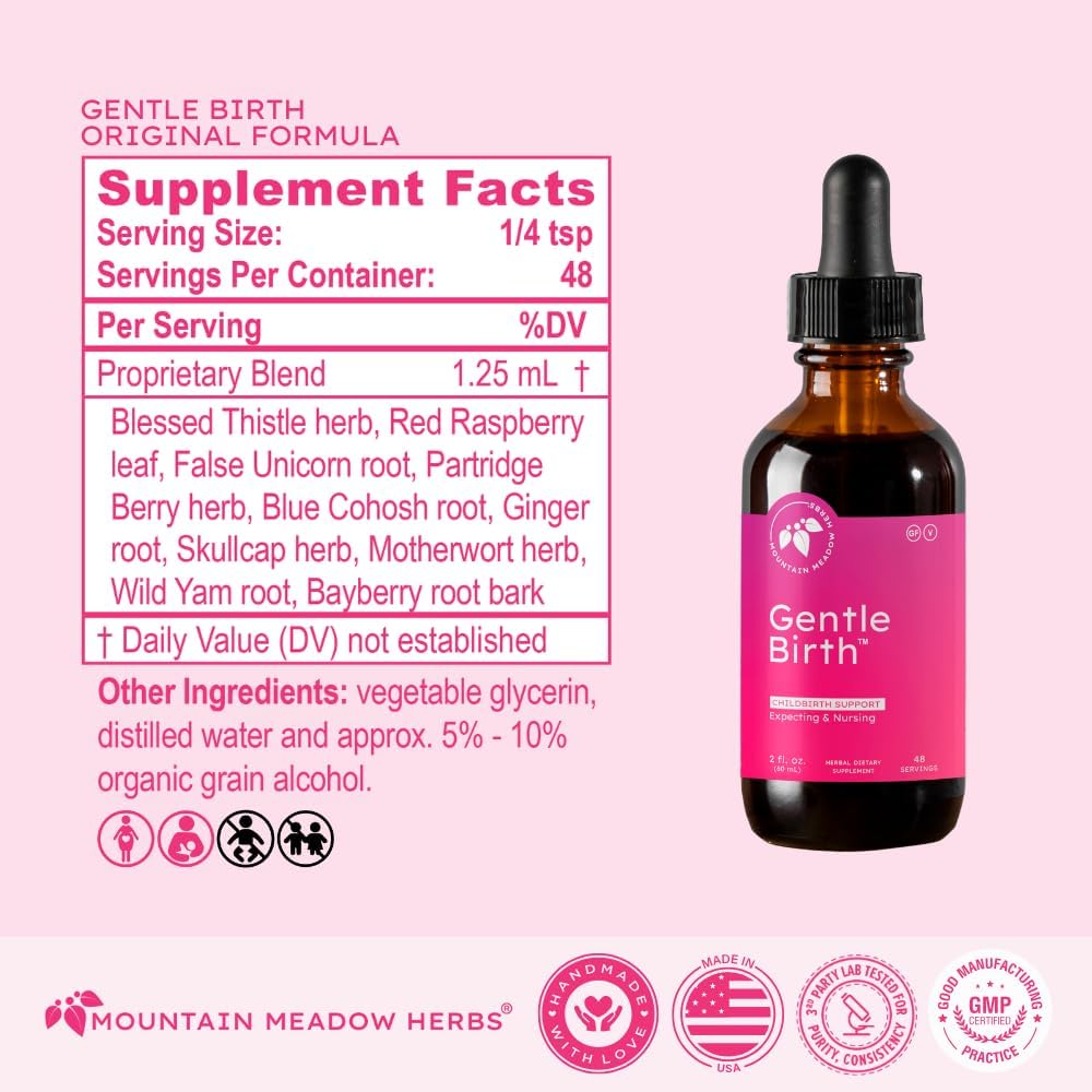 Mountain Meadow Herbs Gentle Birth - 2oz - Childbirth Support 5