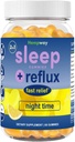 Reflux Raft Antacid Gummies | Fast Acting | 2 in 1 Sleep and Acid Reflux Relief Nighttime | clinically Studied Ingredients| Non-GMO Gluten Free Sugar Free | Lemon 60 Vegan Gummies 2