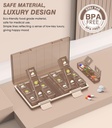 Medilax Pill Organizer 3X a Day, Pill Boxes and Organizer 3 Times a Day, Pill Box 7 Day，Pill Case with Triple-Protective, Pill Containers for Vitamins/Medication/Supplements, Coffee 3