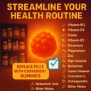 Sugar Free Myo-Inositol & D-Chiro Inositol Gummies for Women, Berberine Vitamin D3 K2 DIM Magnesium Glycinate Oxide L-Methylfolate Supplement for Women, Fertility, Hormone Balance, PMS, Ovarian Health 4