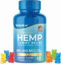 WELLUTION Hemp Gummies – High Potency 985,000 MCG – Natural Fruity Bear for Relaxation and Peace - Fast-Acting - 60ct 2