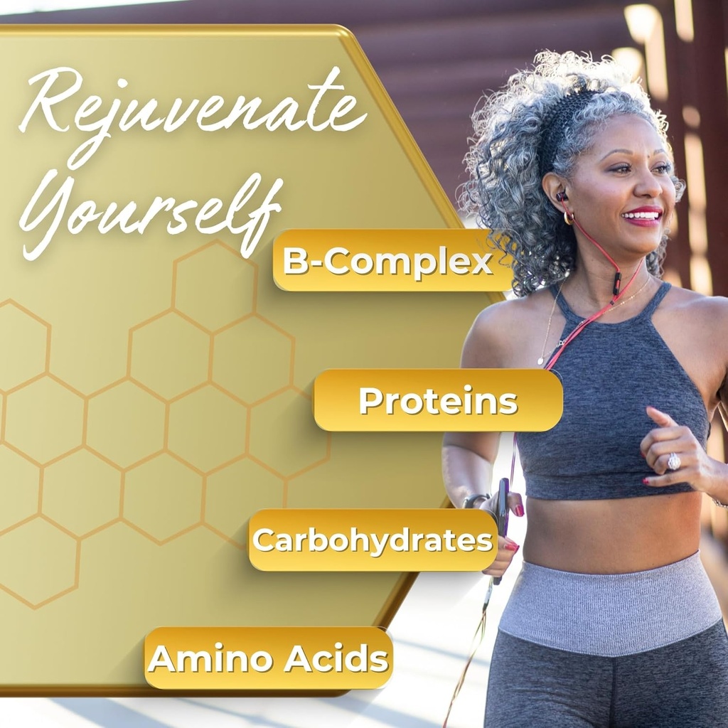 Bee Bread & Royal Jelly Capsules Natural Superfood Bundle 6