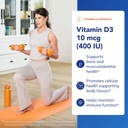 Pure Encapsulations Vitamin D3 10 mcg (400 IU) | Hypoallergenic Support for Bone, Breast, Cardiovascular, Colon and Immune Health | 120 Capsules 4