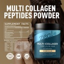 Premium Multi Collagen Peptides Protein Powder (1, 2, 3, 5 & 10) with Vitamin C, Biotin, Hyaluronic Acid, for Hair Skin and Nails - Marine, Bovine, Chicken & Eggshell (Vanilla, 45 Servings) 3