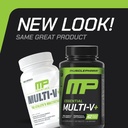 Muscle Pharm Essentials Multi-V+, The Athlete's Multi-Vitamin, Enhanced Energy, Performance & Immune Health, Daily Multivitamin for Men & Women with Minerals Plus Probiotics, 90 Tablets, 30 Servings 3