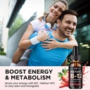 Vitamin B12 liquid Drops, B12 vitamins 5000 mcg, Vitamin B Complex Supplement with Methylcobalamin B12 Sublingual, Vitamin B6, Folate for Energy, Brain, Heart Health, Vegan Strawberry Flavor 2 Fl Oz 4