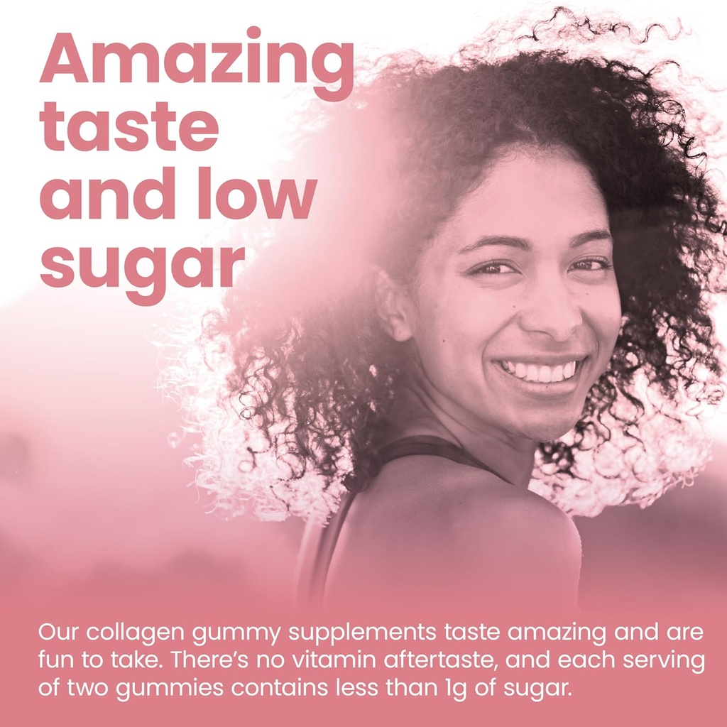 vitafive Collagen Gummies for Men and Women, Bovine Collagen, Collagen Gummy for Hair, Skin, and Connective Tissue Support, Gluten Free (50 Ct) 4