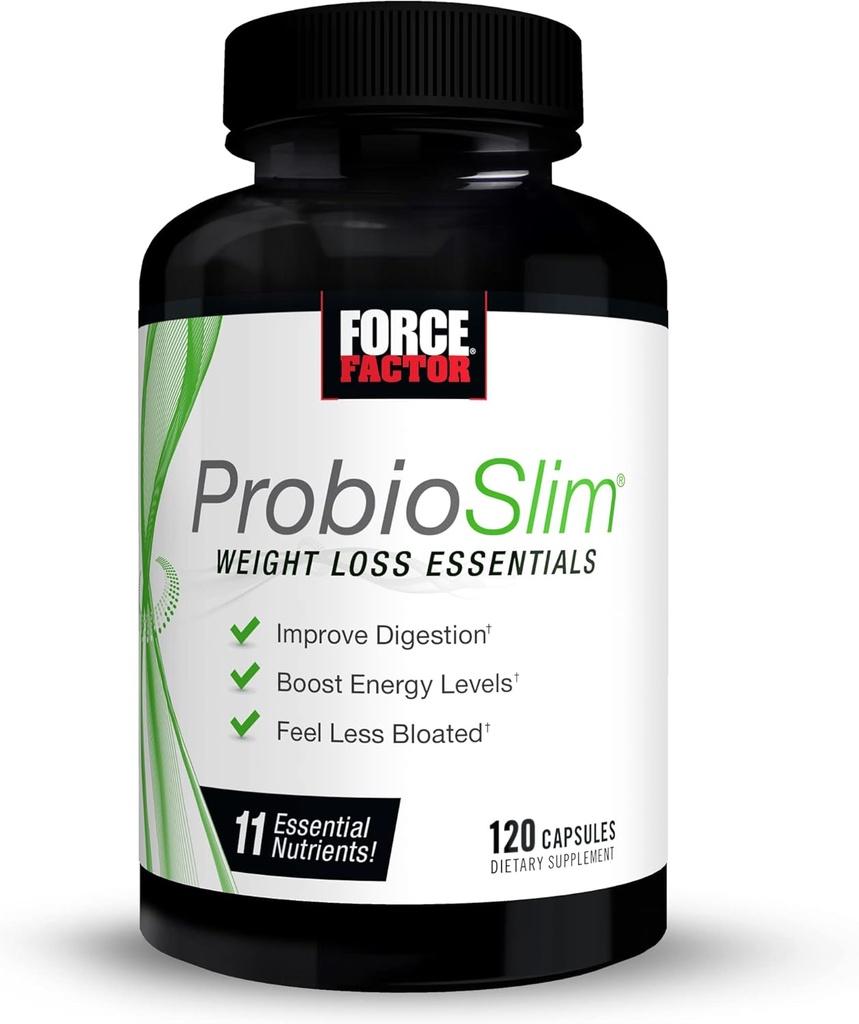 Force Factor ProbioSlim Apple Cider Vinegar Gummies with LactoSpore Probiotics, 120 Count & ProbioSlim Weight Loss Essentials Daily Digestive Health Probiotic, 120 Capsules 6