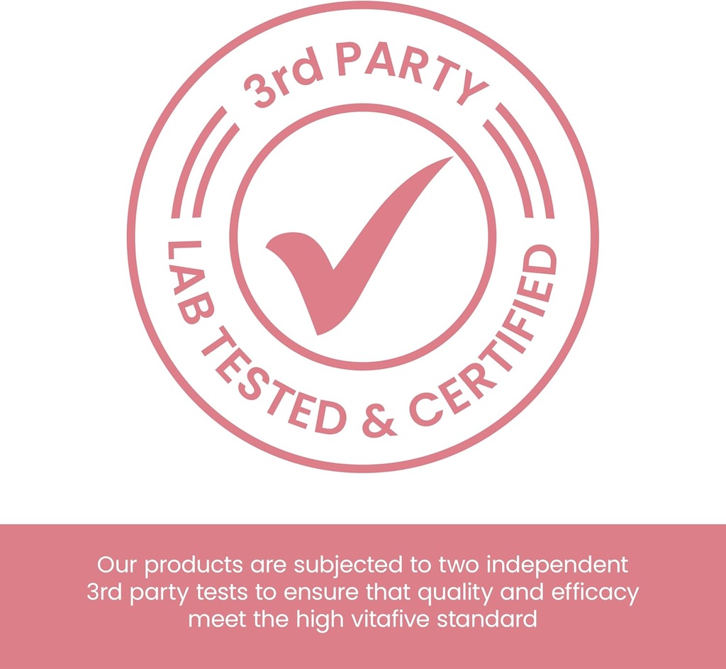 vitafive Collagen Gummies for Men and Women, Bovine Collagen, Collagen Gummy for Hair, Skin, and Connective Tissue Support, Gluten Free (50 Ct) 5