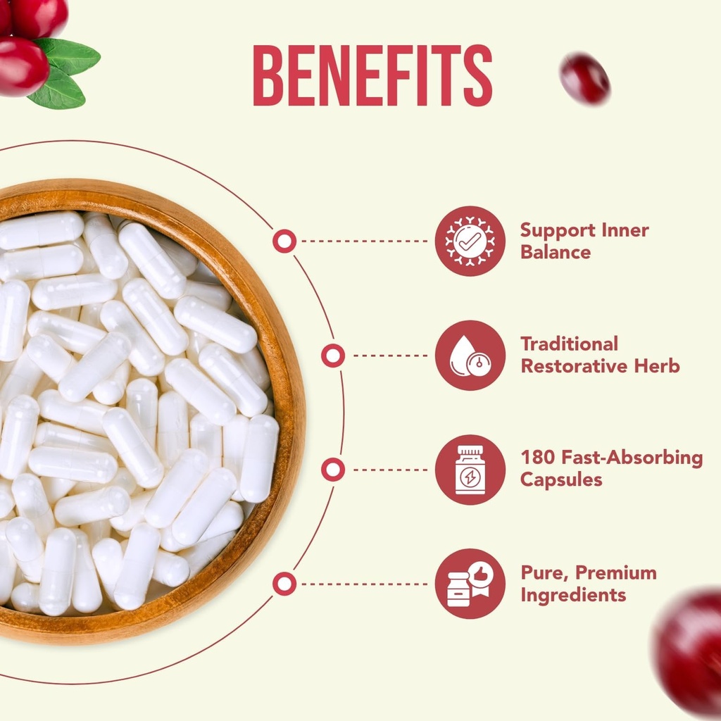 High Strength Berberine Supplement 500mg - Once Daily Potent Berberine 500mg Antioxidant Quercetin Supplement for Heart Aging and Vitality Support - Vegan Friendly & Made in The USA (180 Servings) 5