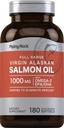 Piping Rock Wild Alaskan Salmon Fish Oil | 1000mg | 180 Softgels | Supplements for Humans | Omega-3, EPA, and DHA | Non-GMO and Gluten Free 2