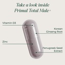Primal Harvest Total Male+ Multivitamin for Men with Essential Vitamins, Minerals and Herbal Support for Energy, Vitality, Immune Health and Performance 4