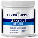 Leaky Gut Repair Gut Health Support Powder Glutamine Slippery Elm for IBS Heartburn Relief Bloating to Soothe Stomach for Women & Men Capsules (Unflavored) 180g 2