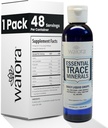 Waiora Essential Trace Minerals | Help Replenish Lost/Depleted Mineral | 60+ Ionic Trace Minerals | Support Body’s Vital Functions, pH Balance | Plus Electrolytes for Hydration (1 Bott / 48 serv) 2