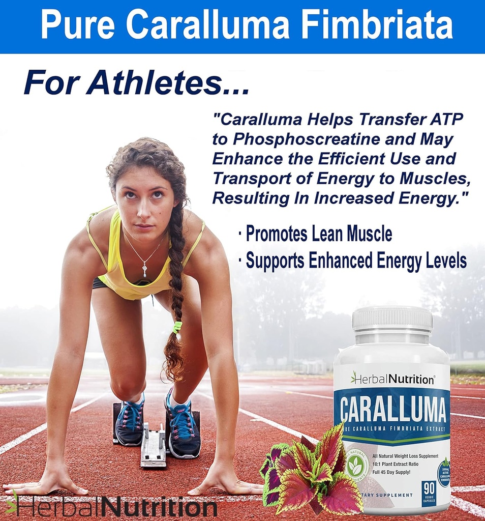 Herbal Nutrition Caralluma Fimbriata 180 Capsules Two Bottle Pack Maximum Strength 10:1 Extract Ratio 1200mg All-Natural Diet, Energy, Endurance and Weight Management Supplement 4