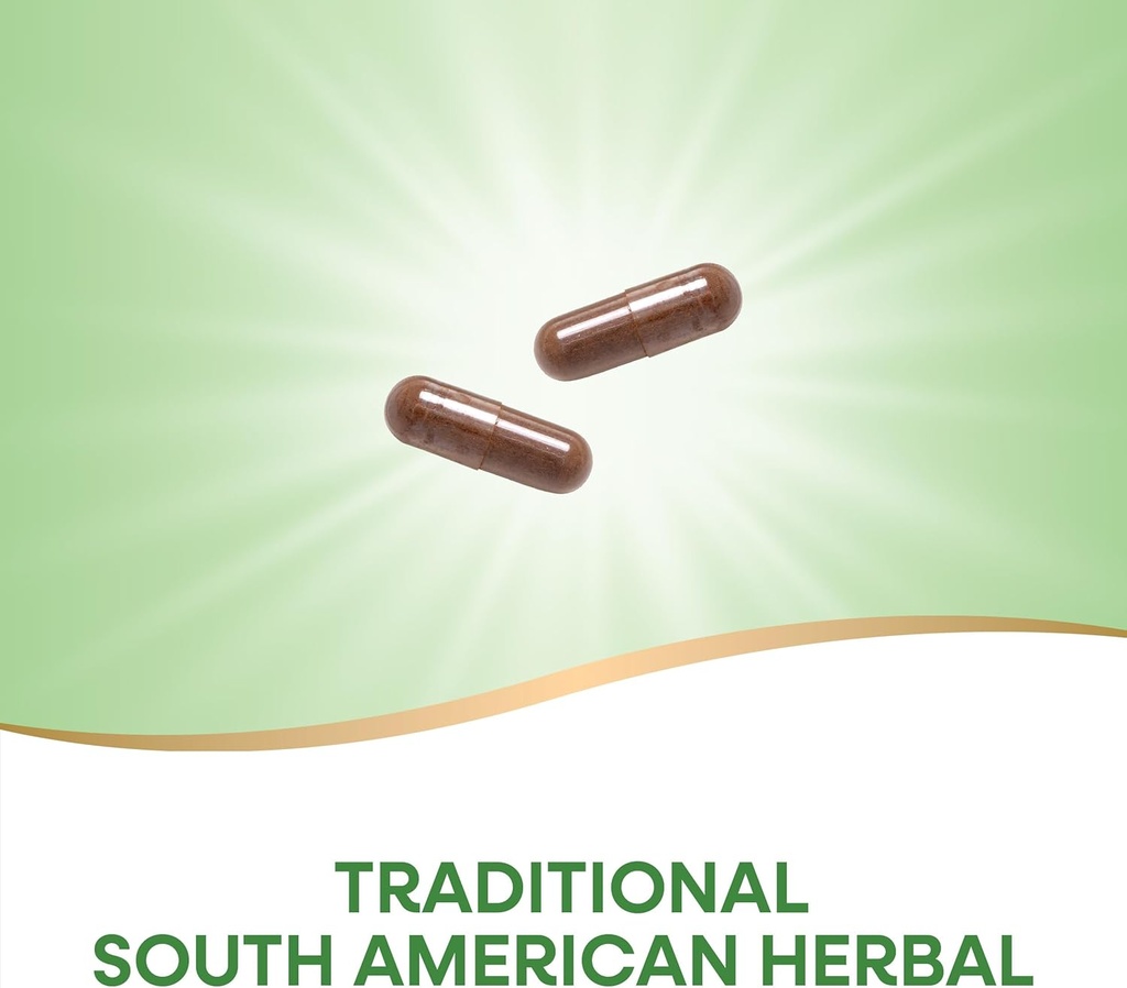 Nature's Way Pau d'Arco Inner Bark, Traditional South American Herb, 2,180 mg per 4-Capsule Serving, Non-GMO Project Verified, 180 Capsules (Packaging May Vary) 4