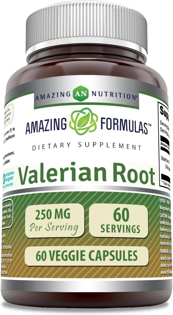 Amazing Formulas Valerian Root 4:1 Extract Supplement | 250 Mg | 1000 Mg Equivalent | 60 Veggie Capsules | Non-GMO | Gluten Free | Made in USA 2