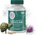 Choline Bitartrate 500MG - Premium Choline Supplements - Liver Support Supplement & Gallbladder Supplements - Colina Suplemento 500 mg Orgánica - Brain Vitamin for Memory and Focus - 60 Choline Caps 2