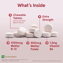 Jarrow Formulas Methyl B-12 1000MCG & Methyl Folate 400MCG,Extra Strength,Cellular Energy Metabolism & Cardiovascular Health Formula(1) With P-5-P,100Chewable Tabs,Up to a 100 Day Suppl,12Packs 4