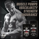 PMD Sports Nitro CM Nitric Oxide with Agmatine Pre Workout Supplement - Muscle Growth and Muscle Pump with L Arginine - Endurance Boost for Hardcore Training and Bodybuilding Preworkout (180 Capsules) 4