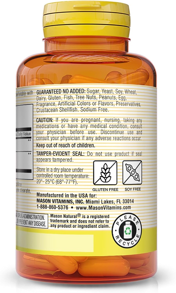 MASON NATURAL Milk Thistle/Cranberry Liver & Kidney Cleanser - Supports Healthy Liver & Kidney Function, Cleanse and Detox, 60 Capsules 4