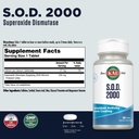 KAL S.O.D. 2000 Antioxidant Supplement - Beef Liver Source - Enteric Coated for Maximum Assimilation - Lab Verified - GMP Facility - 60 Day Guarantee - 100 Servings, 100 Tablets 3