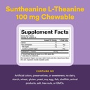 Natural Factors Suntheanine L-Theanine 100 mg - Health Supplement for Calm Outlook - L-Theanine Supplement Supports Relaxing Sleep & Aids Against Drowsiness - 120 Chewable Tablets (60 Servings) 5