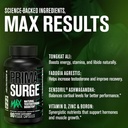 Jacked Factory Testosterone Booster for Men PRIMASURGE - w/Tongkat Ali, PrimaVie, Ashwagandha (60 Capsules) & Primasurge Max Mens Testosterone Booster (90 Capsules) 6